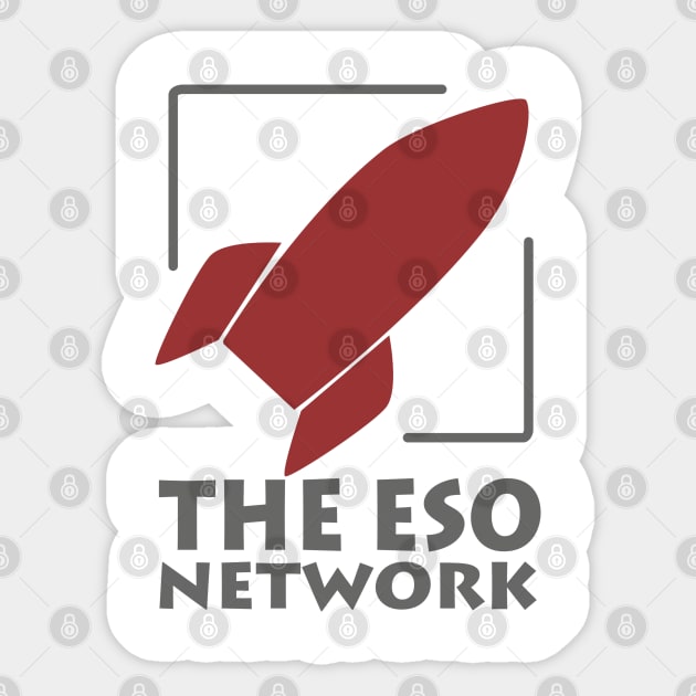 The ESO Network Rocket Logo Sticker by The ESO Network